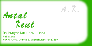 antal keul business card
